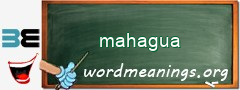 WordMeaning blackboard for mahagua